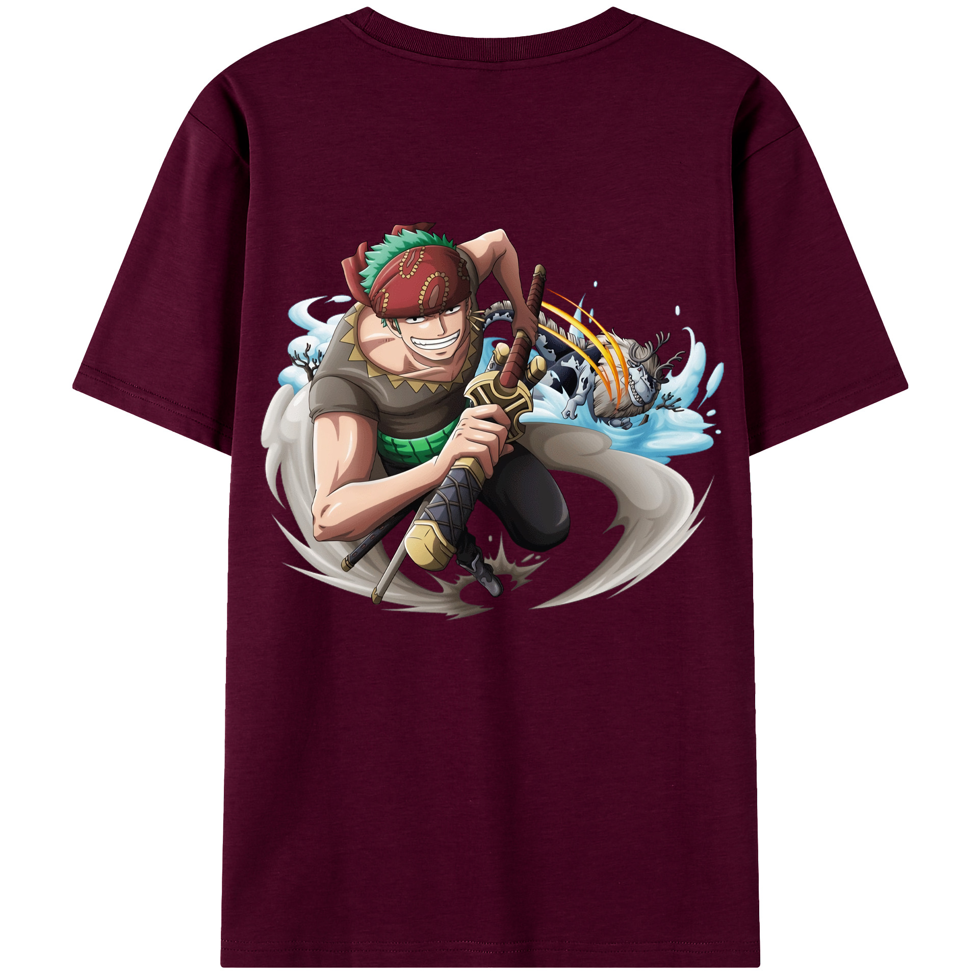 （画像用） ワンピース ロロノア・ゾロ ONE PIECE Roronoa Zoro レディース半袖Tシャツ(バックプリント)